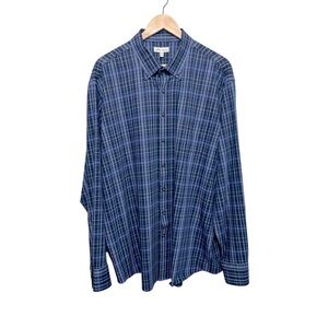 Peter Millar Men’s Plaid Long Sleeve‎ Cotton Button-Up Sport Shirt Size XXL
